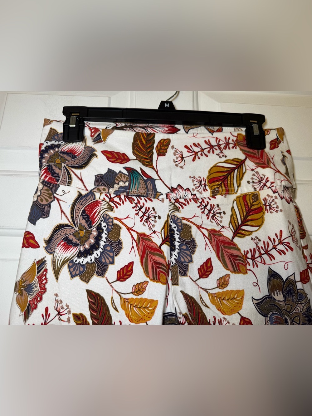 Jules & Leopold Autumn Colored Floral Ankle Pants SMALL Stretch High Rise - Picture 2 of 6
